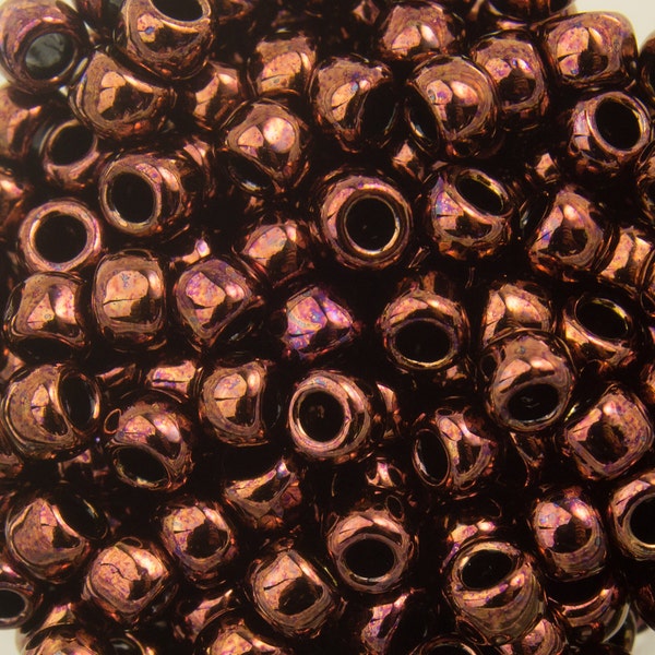 8/0 TOHO ROUND Dark Bronze Seed Bead (8g)