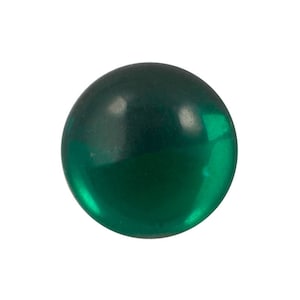 18mm Translucent Emerald Foiled Glass Round Cabochons (2) cab2008B