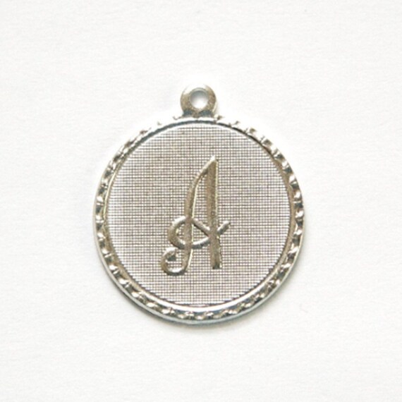 Letter A Charm With Loop (4) - Etsy