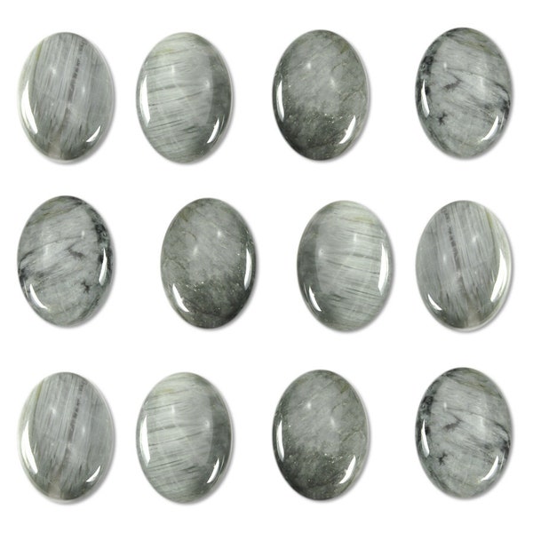 Dakota Stones Chrysoberyl Gray Cats Eye 25X18mm Oval Cabochon Gemstones CAB-CAT25x18OV