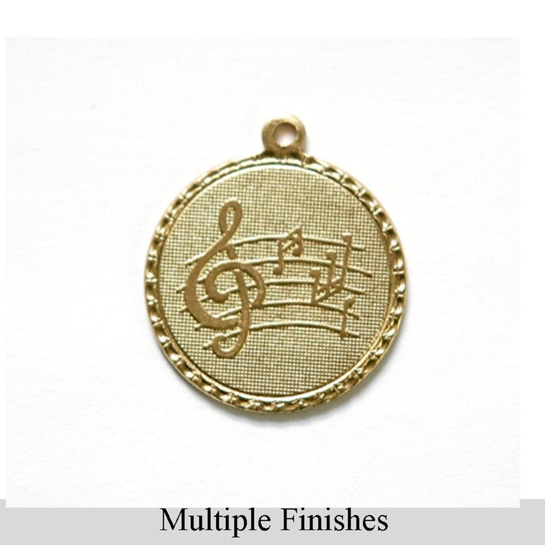 Clef Note Music Charm with Loop 1