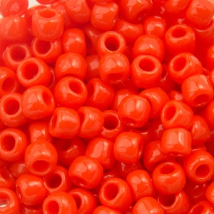 8/0 TOHO ROUND Opaque Sunset Orange Seed Bead (8g)