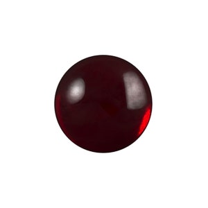 Cabochões redondos de vidro laminado granada translúcido de 13 mm (4) cab2006K