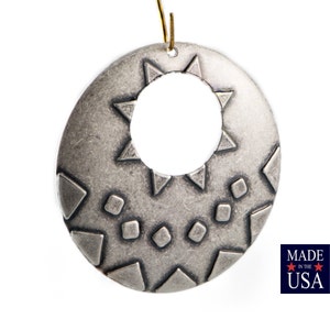1 Hole Cutout Silver Ox Southwestern Drop / Pendant 48mm (2) mtl487B