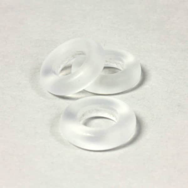 14mm Preciosa Matte Crystal Smooth Glass Rings (6)