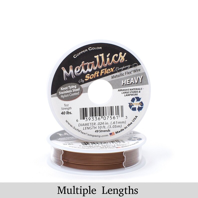 0.024in0.61mm Copper Soft Flex Heavy Beading Wire 1030100ft