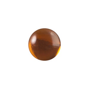 9mm Translucent Smokey Topaz Foiled Glass Round Cabochons (10) cab2004W