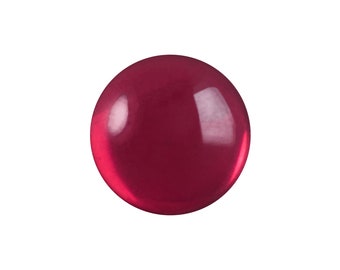 13mm Translucent Fuchsia Foiled Glass Round Cabochons (4) cab2006R