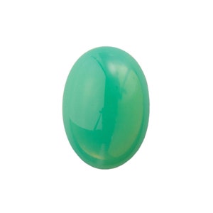 Cabochão oval de vidro verde opala 25x18mm (1) cab5006AA