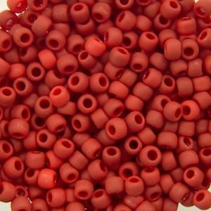 11/0 TOHO ROUND Opaque Frosted Pepper Red Seed Bead (8g)