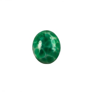 Vintage Opaque Jade Matrix Glass Cabochons 12x10mm (4) cab6003C