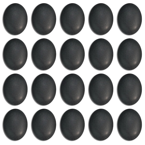 Dakota Stones Matte Onyx 8x6mm Oval Cabochon Gemstones.  CAB-MOX8x6OV