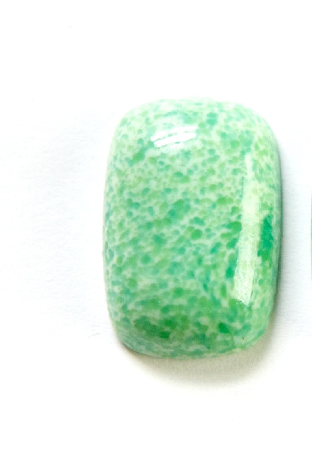 Vintage Green Marbled Glass Rectangle Cabochons 21 X 15mm (2) Cab849b ...