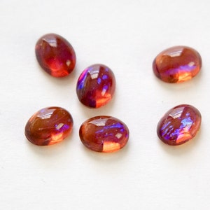 8x6mm Mexican Opal Glass Cabochons 6 image 2