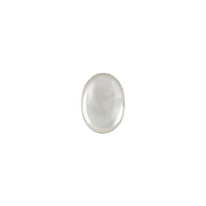 Cabochões ovais de vidro laminado de cristal translúcido de 8x6 mm (12) cab4001M