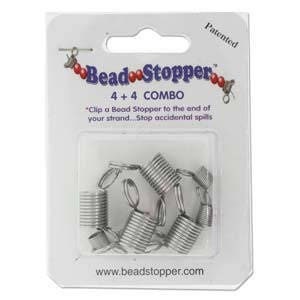 4 x Wire Bead Stopper Springs