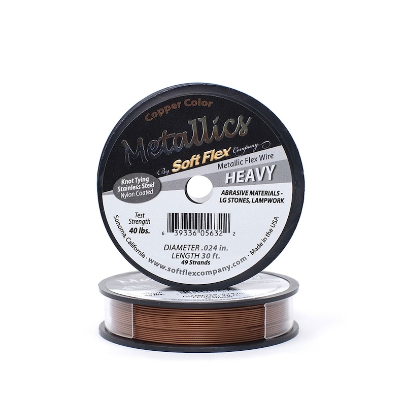 0.024in0.61mm Copper Soft Flex Heavy Beading Wire 1030100ft
