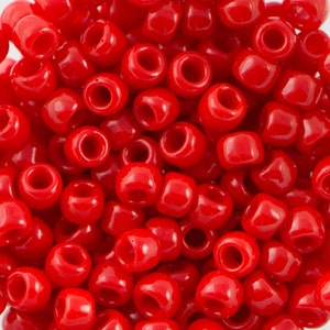 8/0 TOHO ROUND Opaque Cherry Seed Bead (8g)