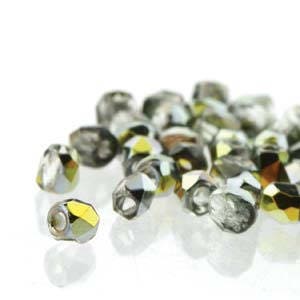 2mm Crystal Marea True 2 Czech Faceted Fire Polished Glass Beads (2g)