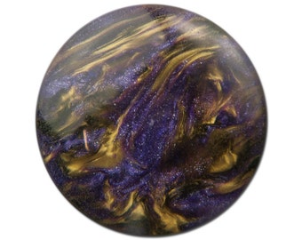 Vintage Purple with Gold Metallic Cabochons 20mm (4) cab740A