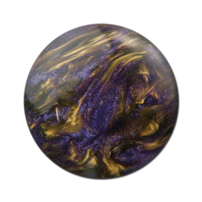 Vintage Purple with Gold Metallic Cabochons 20mm 4 cab740A image 1