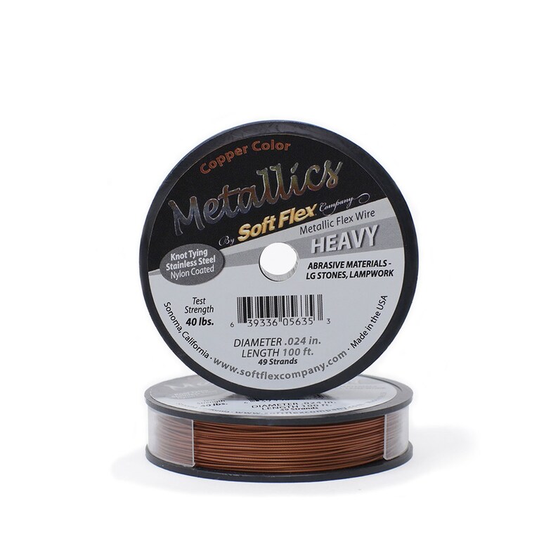 0.024in0.61mm Copper Soft Flex Heavy Beading Wire 1030100ft
