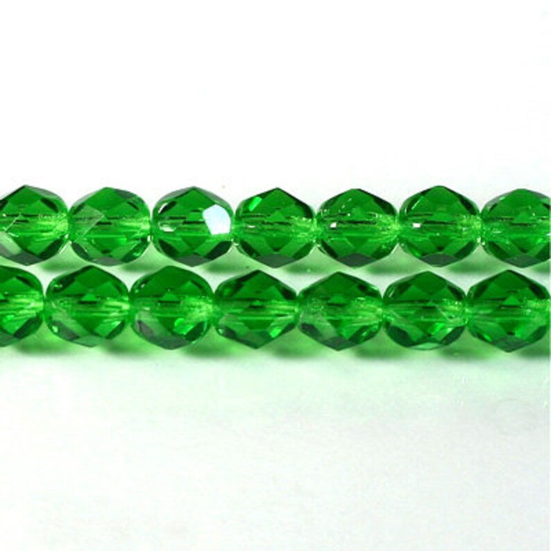 Crystal Clear Matte 25 8mm Faceted Round Czech Glass Fire Polish Beads Crystal Clear Matte 25 8mm Faceted Round Czech Glass Fire Polish Beads