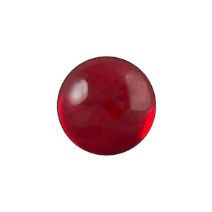 Cabochões redondos com folha de vidro rubi translúcido de 13 mm (4) cab2006A