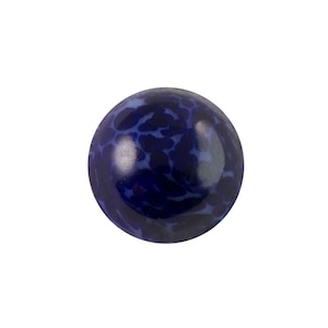 Vintage Lapis Blue Matrix Glass Cabochons 15mm (4) cab1007D