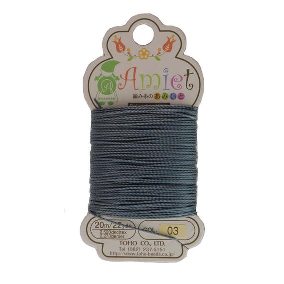 Charcoal Toho Amiet Polyester Thread 22yrds m Etsy