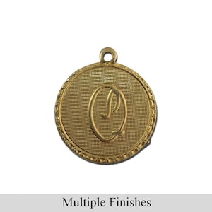 Letter Q Charm with Loop (4)