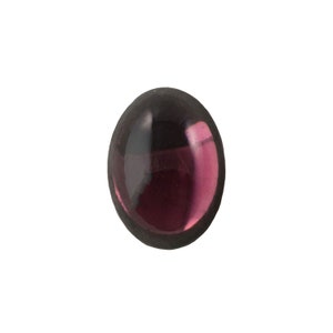 Cabochões ovais de vidro laminado de ametista translúcido de 18x13mm (2) cab4005D