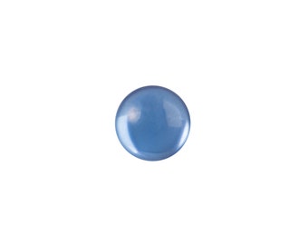 5mm Translucent Light Sapphire Foiled Glass Round Cabochons (24) cab2002H