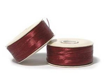 Dark Red Nymo D Beading Thread 64yd Bobbin NYMDRE