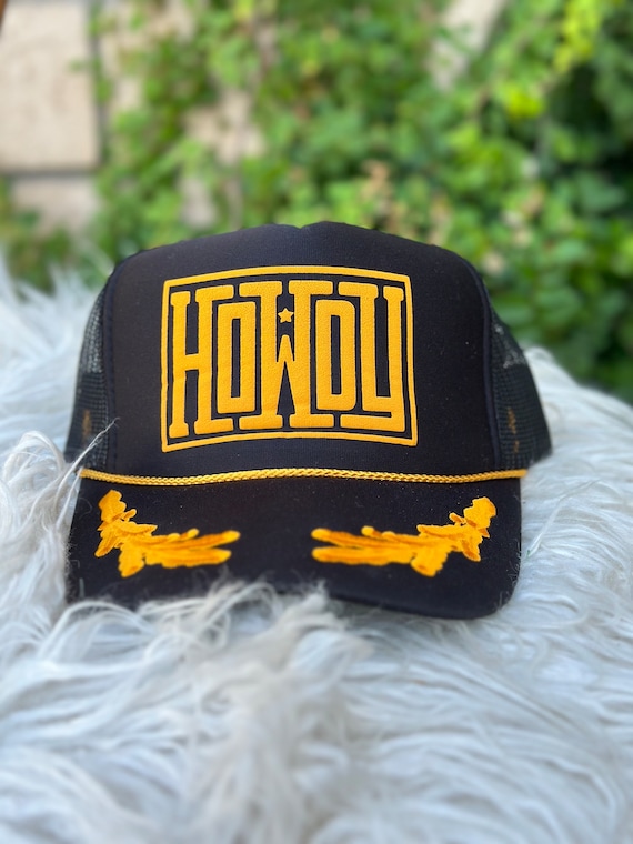Howdy trucker hat, women’s trucker hat, lake hat, river hat, western hat