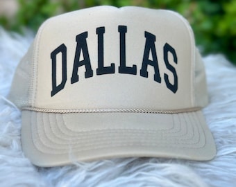 Custom city trucker hat, women’s trucker hat, custom hat