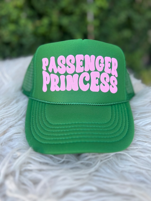 Passenger princess trucker hat, women’s trucker hat, neon trucker hat, lake hat, river hat, vacation hat