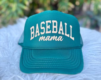 Baseball Mama trucker hat, women’s trucker hat, game day trucker hat