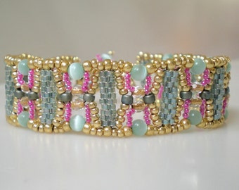 Clarice Bracelet PDF TUTORIAL PATTERN Beading