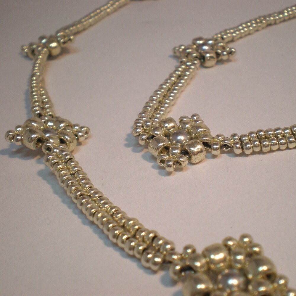 Lacy Diamonds PDF Pattern Beading Tutorial Beadweaving Etsy