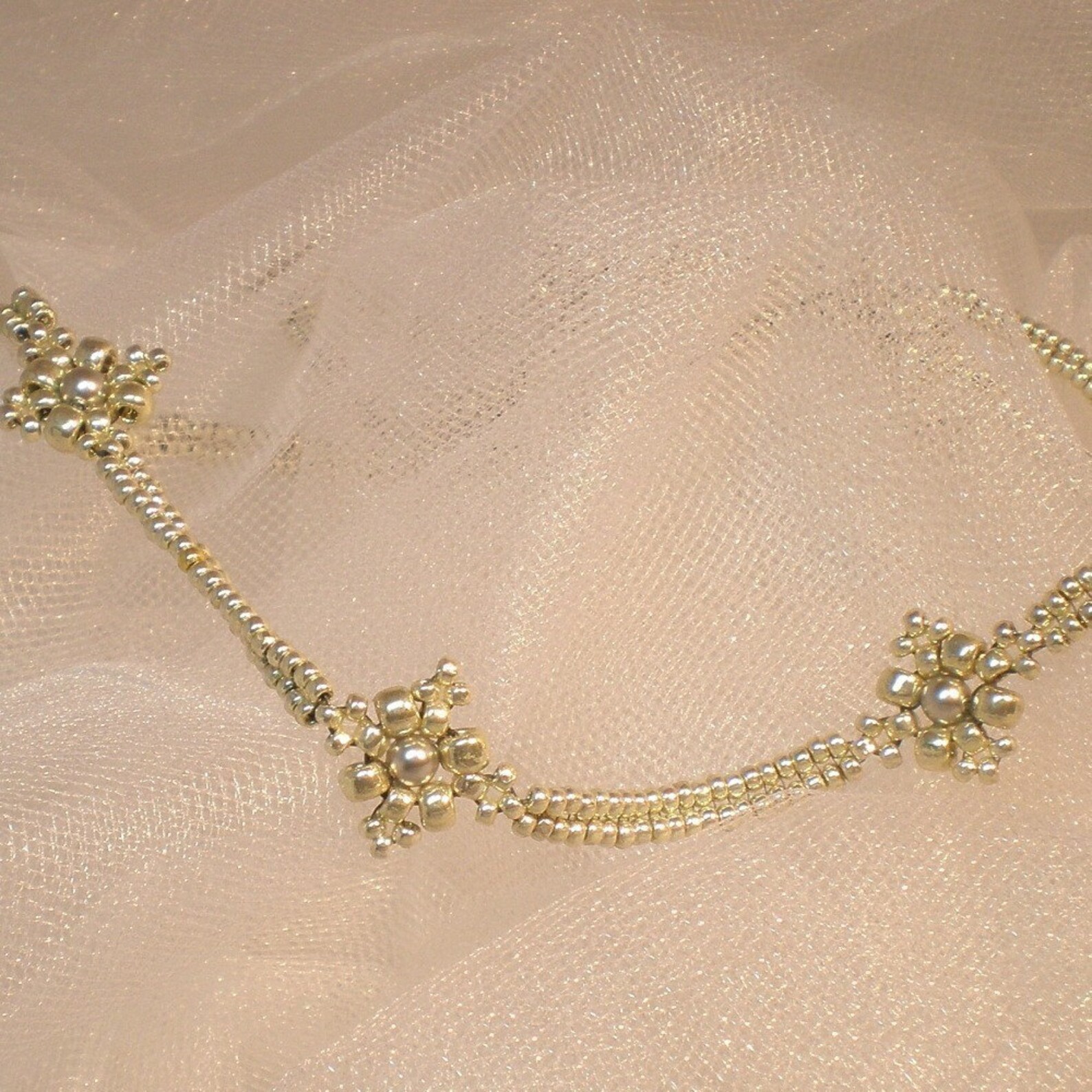 Lacy Diamonds PDF Pattern Beading Tutorial Beadweaving Necklace Beads