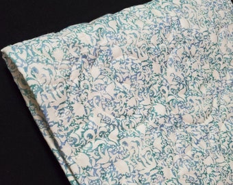 Quilted Table Runner, Tiffany Blue, Buttercream, Natural White, Boho, Cottagecore, Spring