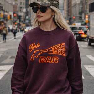 Bang Bang Bar Twin Peaks Graphic Sweatshirt: Vintage Movie Inspired Crewneck image 2
