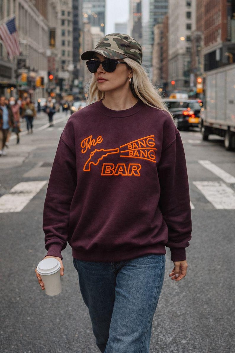 Bang Bang Bar Twin Peaks Graphic Sweatshirt: Vintage Movie Inspired Crewneck image 2