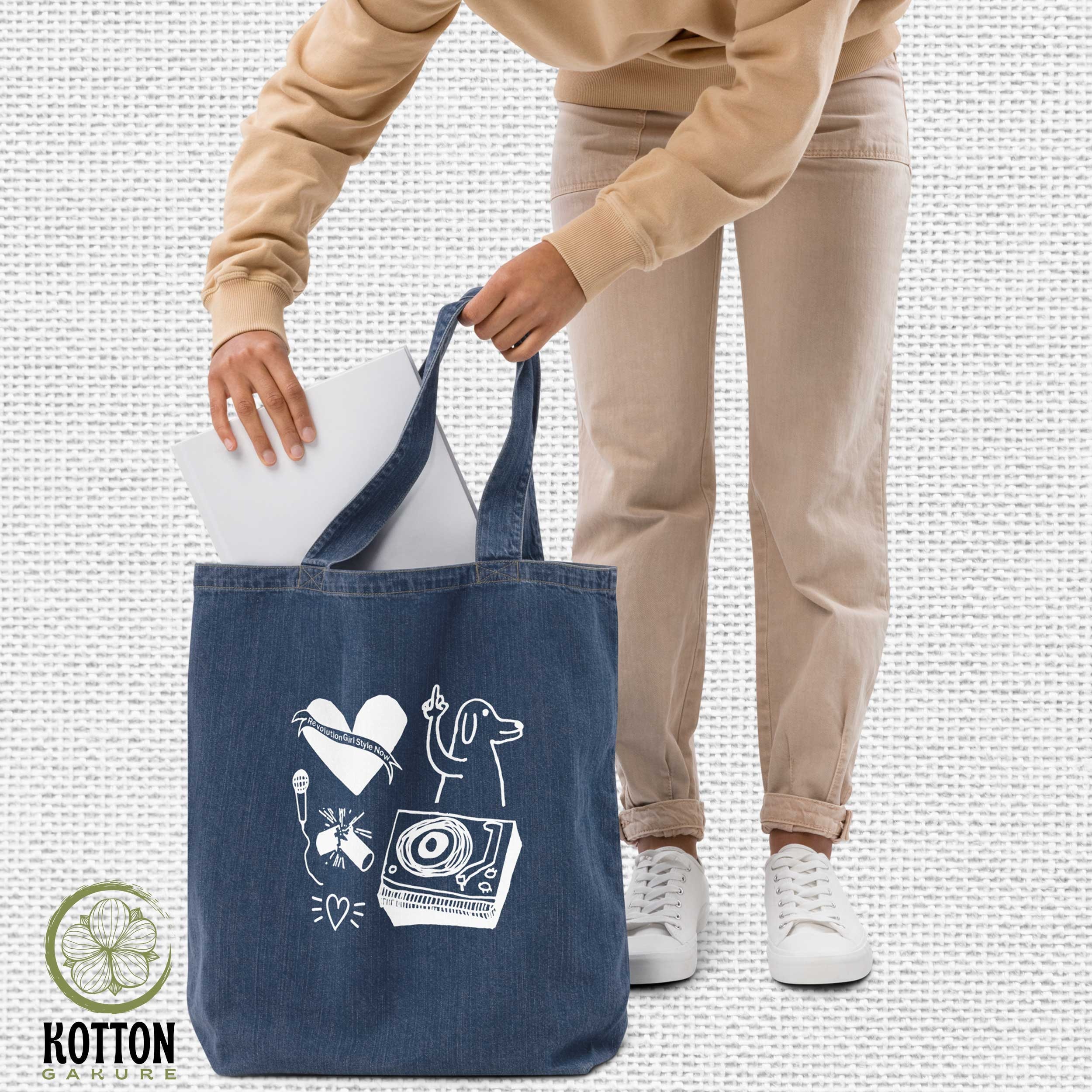 Bikini Kill Tote Bag Riot Grrrl Organic Tote Bag Denim Tote Bag Custom Tote Bag Gifts Idea Kottongakure Etsy