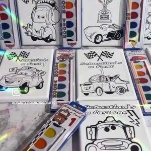 Cars canvas paint sets 5x7