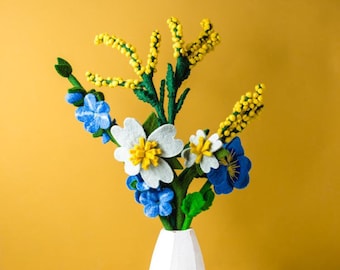 Misty Meadow Felt Flower Bouquet