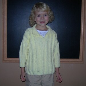 Hand-Knitted Girl&#39;s Sweater