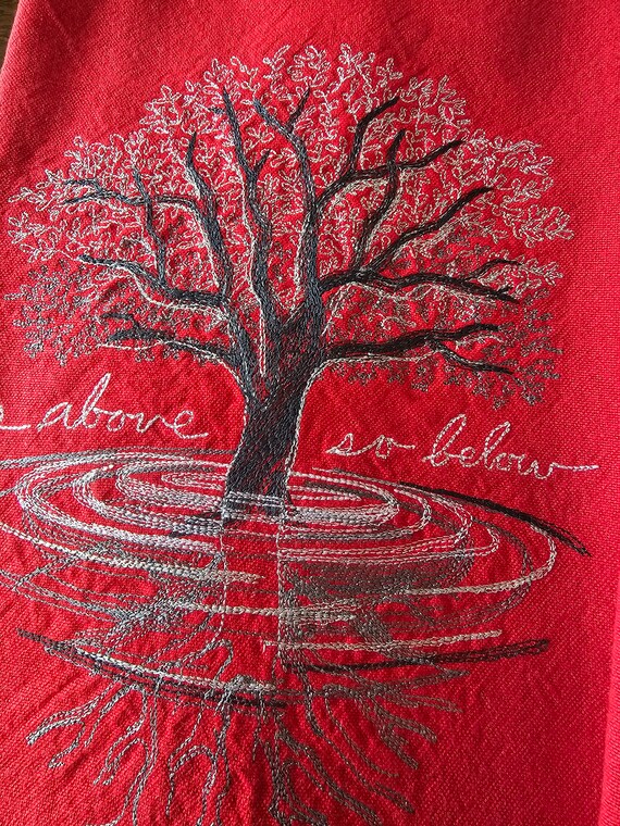 Red Cotton Tea Towel