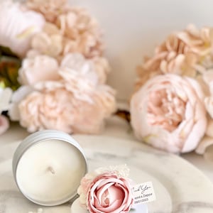5 pcs Candle Wedding Favors Guests, Bulk Custom Floral Candle Favors, Personalized Scent Candle Favors, Party Favors, Luxury Thank You Gifts